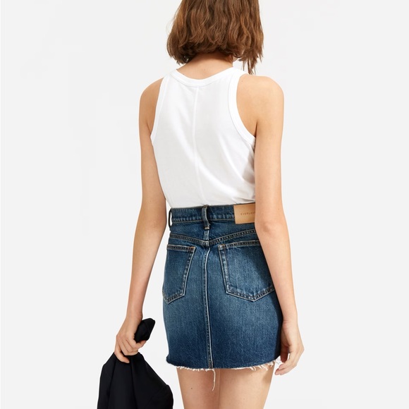 Everlane Denim Reconstructed Skirt - Picture 6 of 8